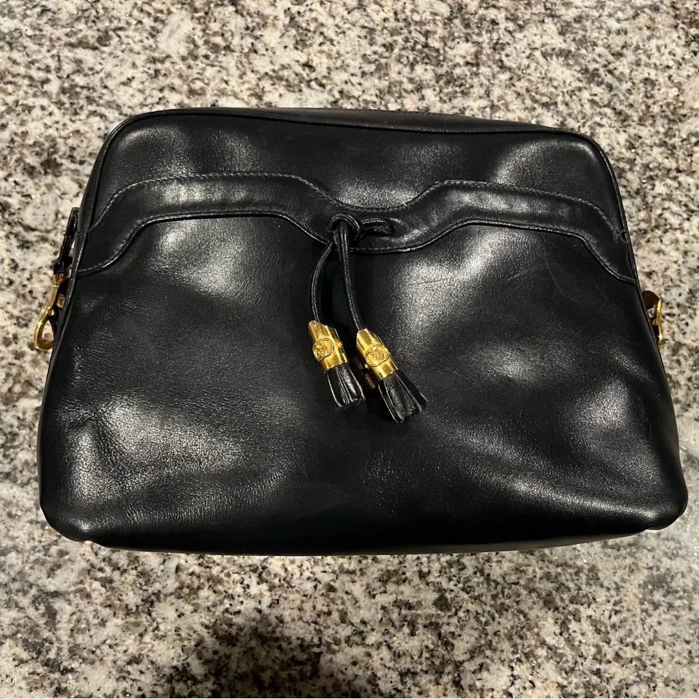 Gucci Vintage Navy Crossbody - Picture 1 of 16